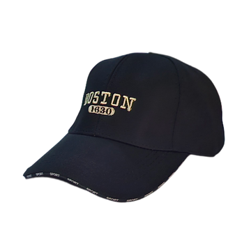 Premium Baseball Black Boston Cap