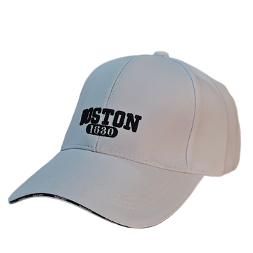 Premium Baseball Boston Cap (White)